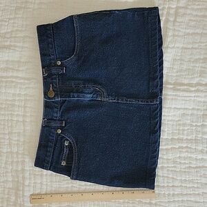 Lauren Ralph Lauren Micro Mini Denim Jean Skirt Size 2 Dark Wash Y2k 2000S XS
